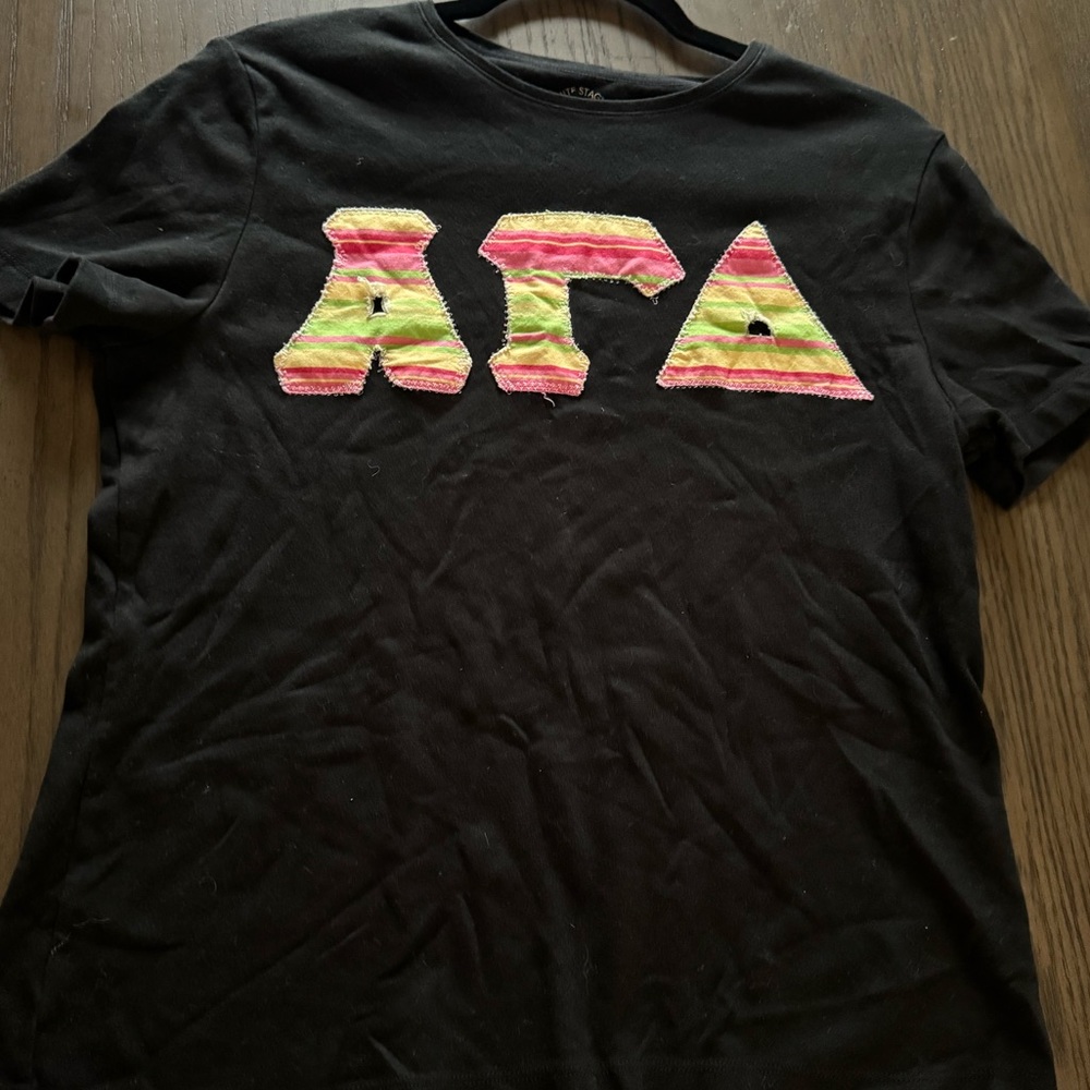 Alpha Gamma Delta Embroidered Tee | AGD | ΑΓΔ